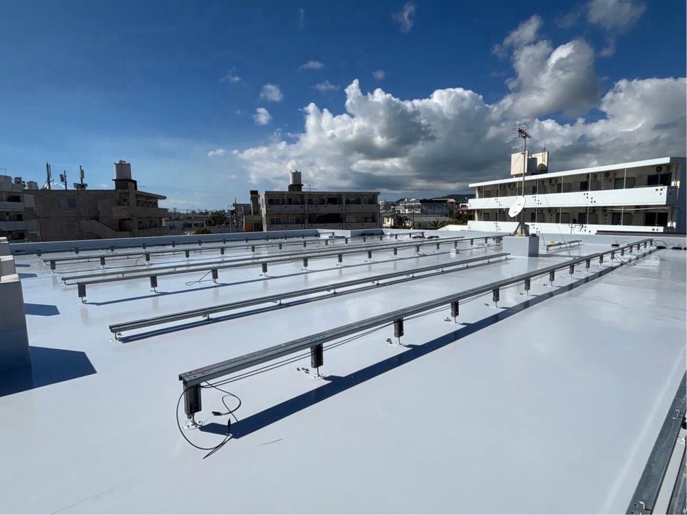 太陽光パネル架台の設置